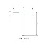 Aluminium T-Profil EN AW-6082